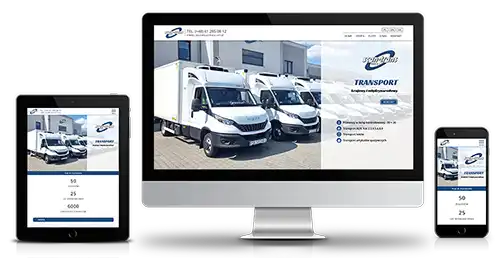 strona internetowa dla firmy transportowej